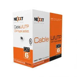 Bobina De Cable Nexxt Ab356Nxt32 Cat6 (Utp), Revestimiento Tipo Cm De 305M. - AB356NXT32