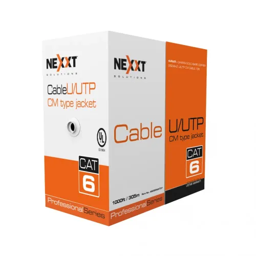Bobina De Cable Nexxt Ab356Nxt32 Cat6 (Utp), Revestimiento Tipo Cm De 305M. - AB356NXT32
