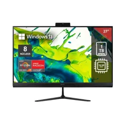 Computadora Todo en Uno Acer Aspire C27 Ryzen 7 5700U 16GB RAM 1TB SSD 27 Pulgadas Computadora Todo en Uno Acer Aspire C27 Ryzen 7 5700U 16GB RAM 1TB SSD 27 Pulgadas