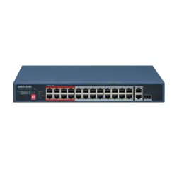 Switch Hikvision Ds-3E0326P-E/M(C) - Fast Ethernet - 24 Puertos Poe+ - 1 Uplink - 1 Sfp - No Gestionado - DS-3E0326P-E/M(C)