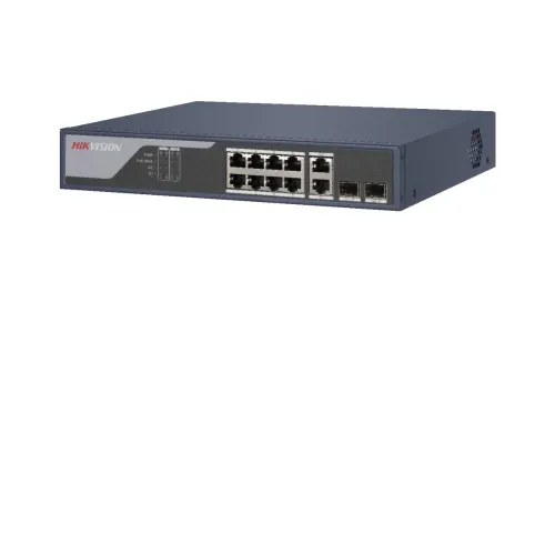 Switch HIKVISION DS-3E1310P-SI - Gigabit Ethernet - 8 Puertos PoE+ - 2 Uplink - 2 Puertos SFP - Gestionado - Producto para Soluciones Empresariales - DS-3E1310P-SI