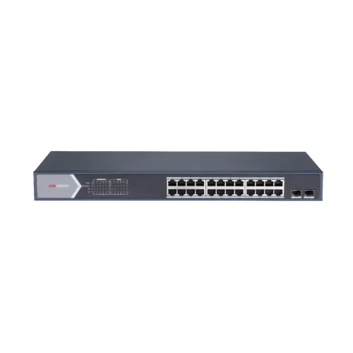 Switch HIKVISION DS-3E1526P-SI - Gigabit Ethernet - 24 Puertos PoE+ - 2 SFP - Gestionado - Producto para Soluciones Empresariales - DS-3E1526P-SI