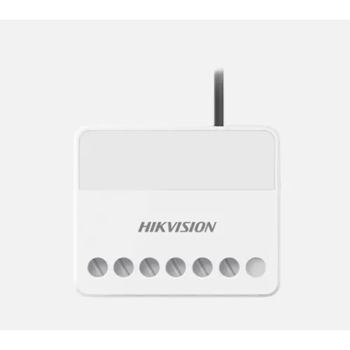 Relevador HIKVISION DS-PM1-O1L-WB - Inalámbrico - 1 Entrada de Alarma - 1 Salida de Relevador - 0 a 36 Vcd - Producto para Soluciones Empresariales - DS-PM1-O1L-WB