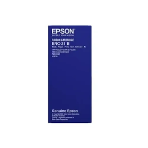 Cinta Negra Epson para Impresoras de Tickets Modelo ERC-31/B