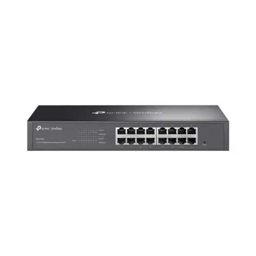 Switch Administrable TP-Link Omada ES216G 16 Puertos Gigabit Metalico Escritorio/Pared Switch Administrable TP-Link Omada ES216G 16 Puertos Gigabit Metalico Escritorio/Pared