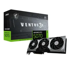 Tarjeta de Video MSI RTX 5070 12GB GDDR7 Ventus 3X OC con 3 Ventiladores Tarjeta de Video MSI RTX 5070 12GB GDDR7 Ventus 3X OC con 3 Ventiladores