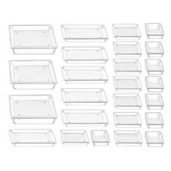 Juego De 25 Organizadores Nextep Ne-625 Para Cajón, Plástico Transparente. - NE-625 Juego De 25 Organizadores Nextep Ne-625 Para Cajón, Plástico Transparente. - NE-625