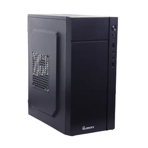 Gabinete Quaroni Qcmt-05, Micro-Atx, (Incluye Fuente De 500W). Color Negro. - QCMT-05
