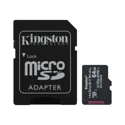 Tarjeta MicroSDHC Kingston Industrial 64GB Clase 10 A1 P-SLC Modelo SDCIT2/64GB