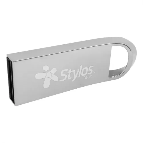 Memoria Usb Stylos Stmus516B - 16Gb - Usb 2.0 - Plata - STMUS516B