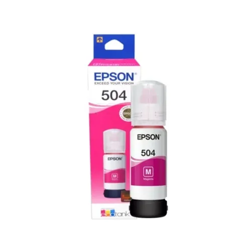 Botella De Tinta Epson 504 Magenta (T504320-Al) 70Ml, Para L4150, L4160, L6161, L6171 Original - T504320 Botella De Tinta Epson 504 Magenta (T504320-Al) 70Ml, Para L4150, L4160, L6161, L6171 Original - T504320