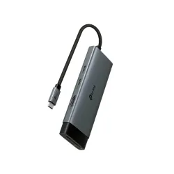 Adaptador Hub USB-C 7 en 1 TP-LINK con HDMI 4K 60Hz, Ranuras SD/MicroSD y Carga Rápida - Modelo UH7020C Adaptador Hub USB-C 7 en 1 TP-LINK con HDMI 4K 60Hz, Ranuras SD/MicroSD y Carga Rápida - Modelo UH7020C