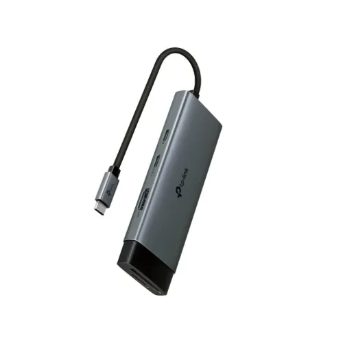 Adaptador Hub USB-C 7 en 1 TP-LINK con HDMI 4K 60Hz, Ranuras SD/MicroSD y Carga Rápida - Modelo UH7020C