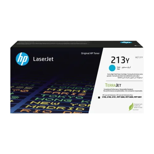 Tóner HP Original LaserJet 213Y Color Cian - Alto Rendimiento 12000 Páginas - W2131Y Tóner HP Original LaserJet 213Y Color Cian - Alto Rendimiento 12000 Páginas - W2131Y